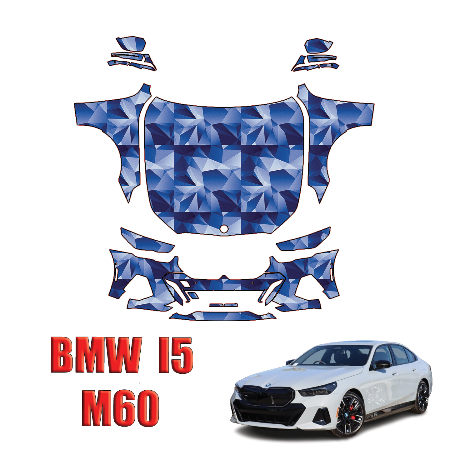 2024-2025 BMW i5 M60 AWD Precut Paint Protection PPF Kit – Full Front