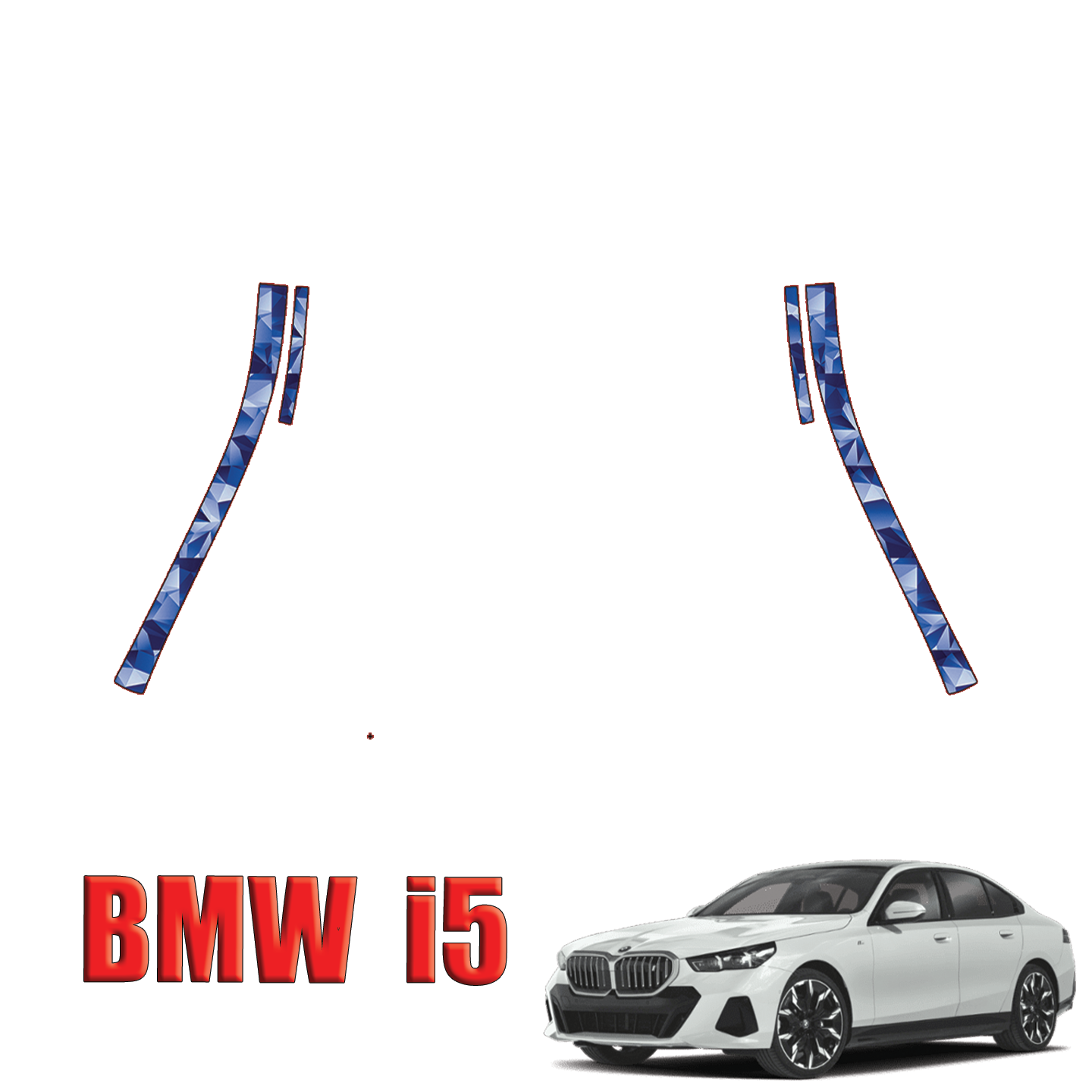 2024-2025 BMW i5 Sport Precut Paint Protection Kit PPF – A Pillars