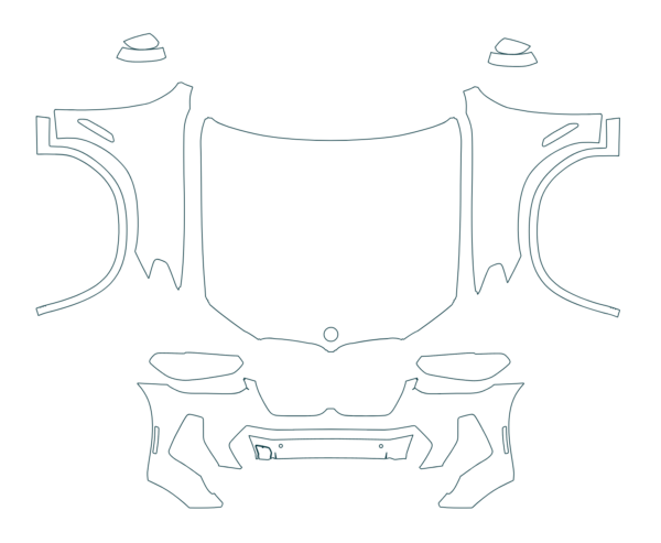 2025 BMW X4 Full Front PPF 8 Mil