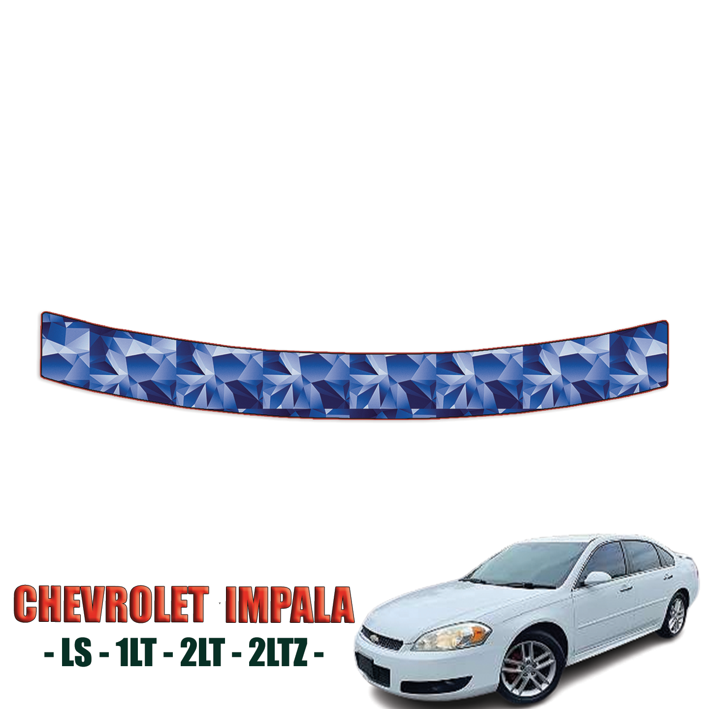 2013-2023 Chevrolet Impala – lS, 1LT, 2LT, 2LTZ Precut Paint Protection Kit – Bumper Step