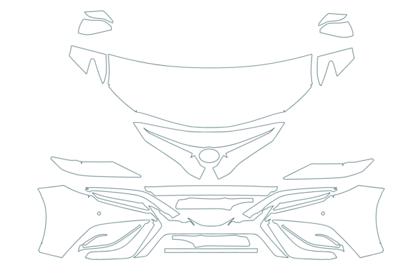 2021 Toyota Camry Partial Front PPF 8 Mil