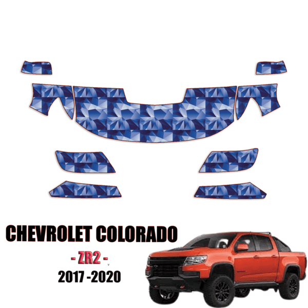 2017 – 2020 Chevrolet Colorado ZR2 – Precut Paint Protection Kit (PPF) – Partial Front
