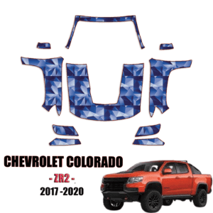 2017 – 2020 Chevrolet Colorado ZR2 Pre Cut Paint Protection Kit – Full Front + A Pillars + Rooftop