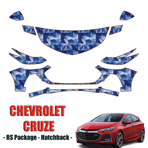 2019 – 2024 Chevrolet Cruze RS Package Paint Protection Kit (PPF) – Partial Front