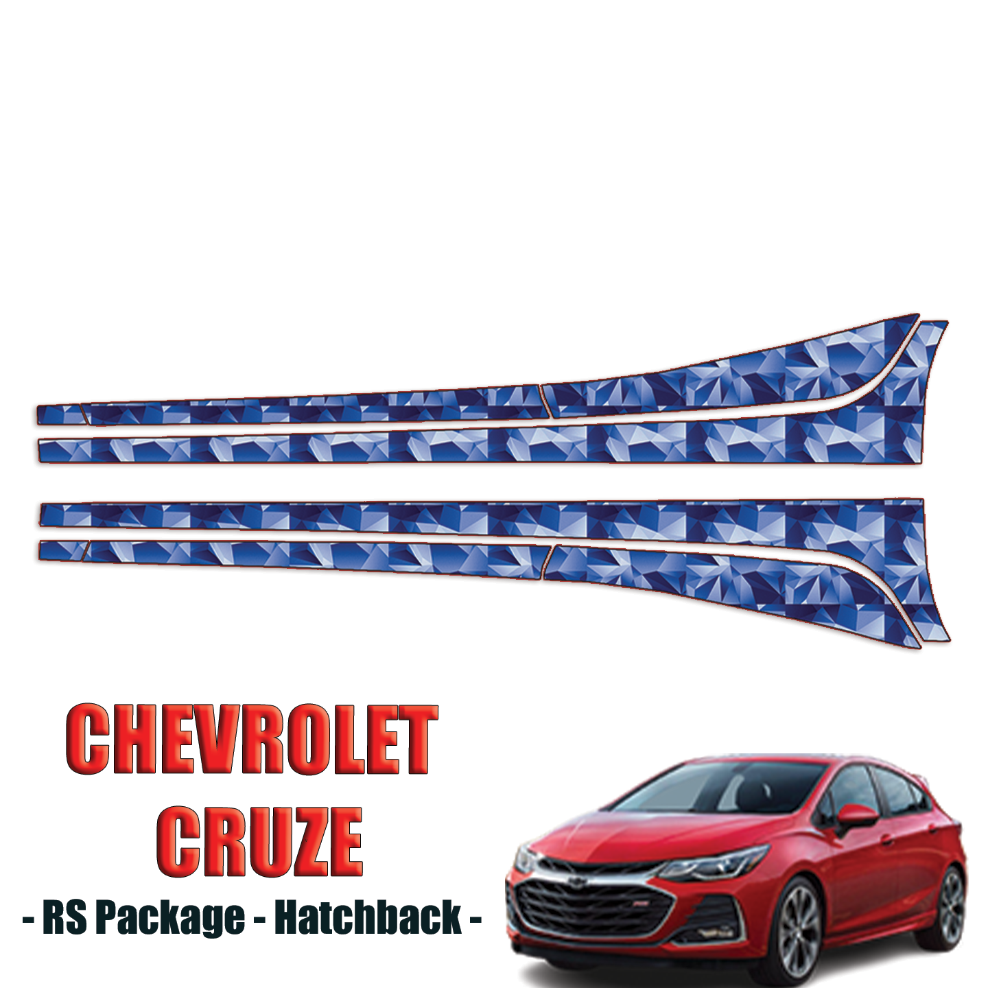 2019-2023 Chevrolet Cruze Precut Paint Protection Kit – Rocker Panels