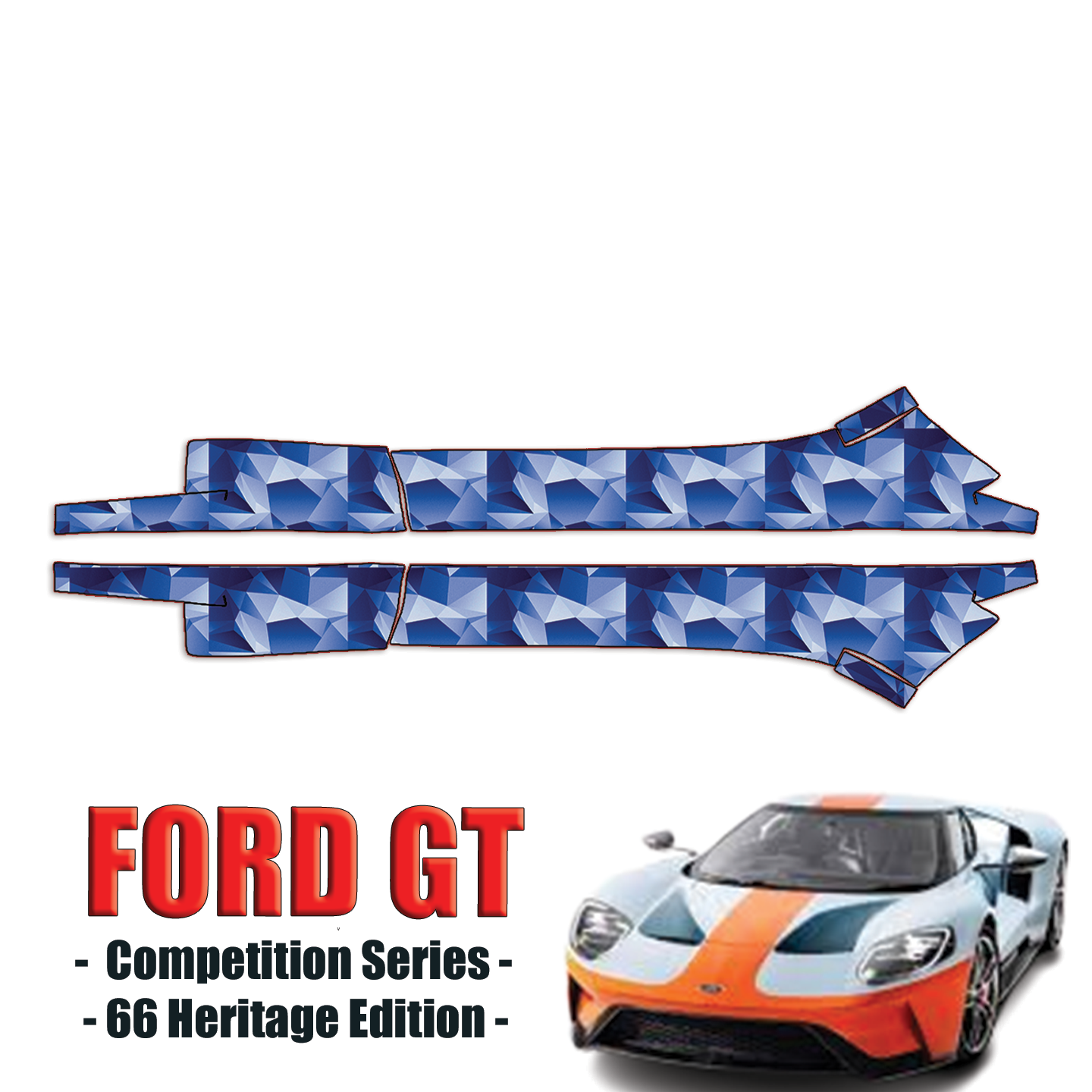 2017-2024 Ford GT Precut Paint Protection PPF Kit – Rocker Panels