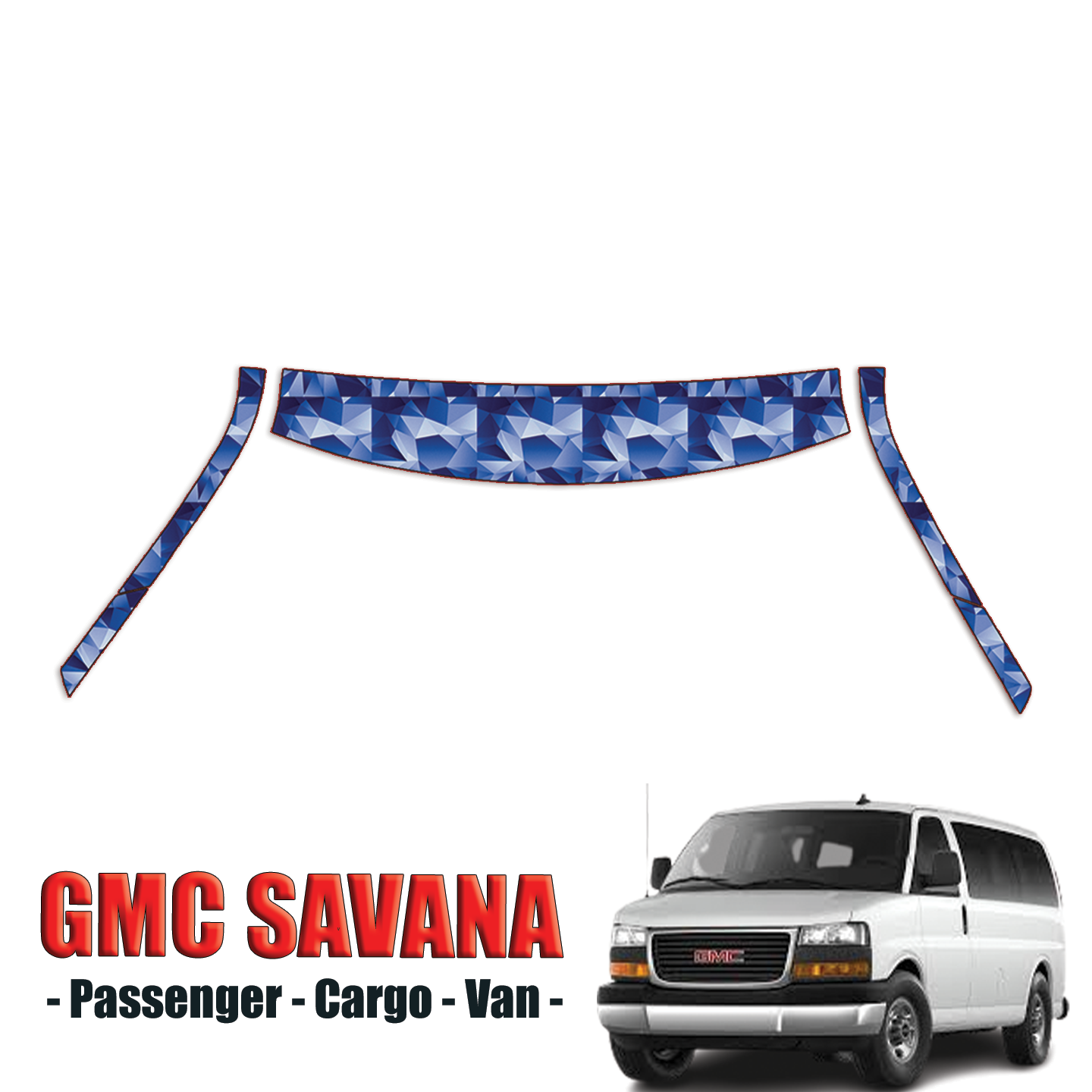 2003-2024 GMC Savana Precut Paint Protection PPF Kit – A Pillars + Rooftop