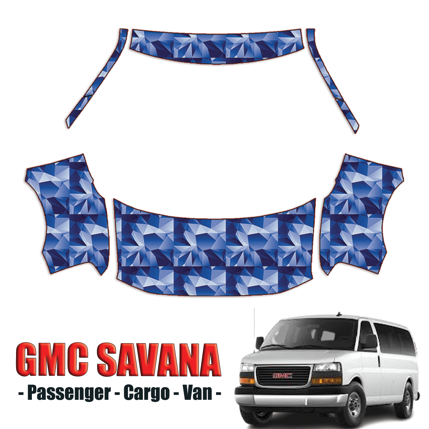 2003-2007 GMC Savana Precut Paint Protection Kit – Full Front+