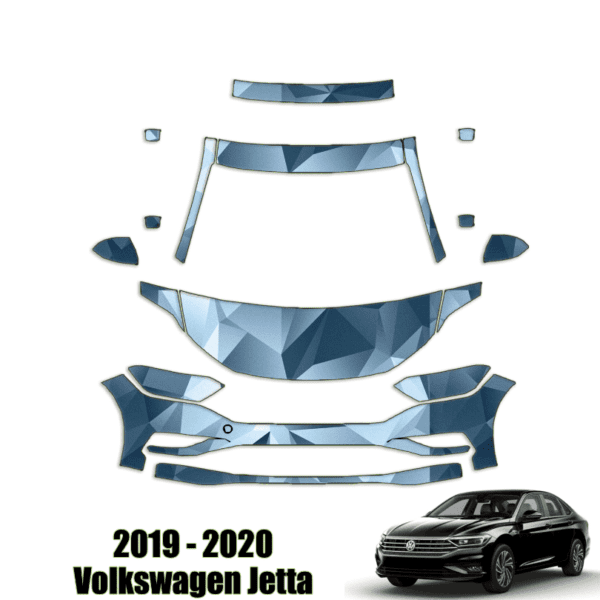 2019 – 2021 Volkswagen Jetta GLI Pre Cut Paint Protection Kit – Partial front