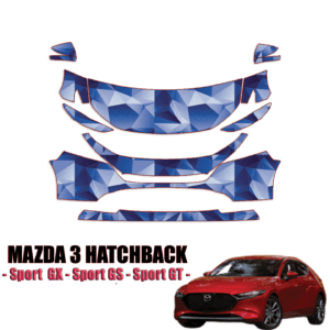 2019-2021 Mazda3 Hatchback Precut Paint Protection PPF Kit – Partial Front