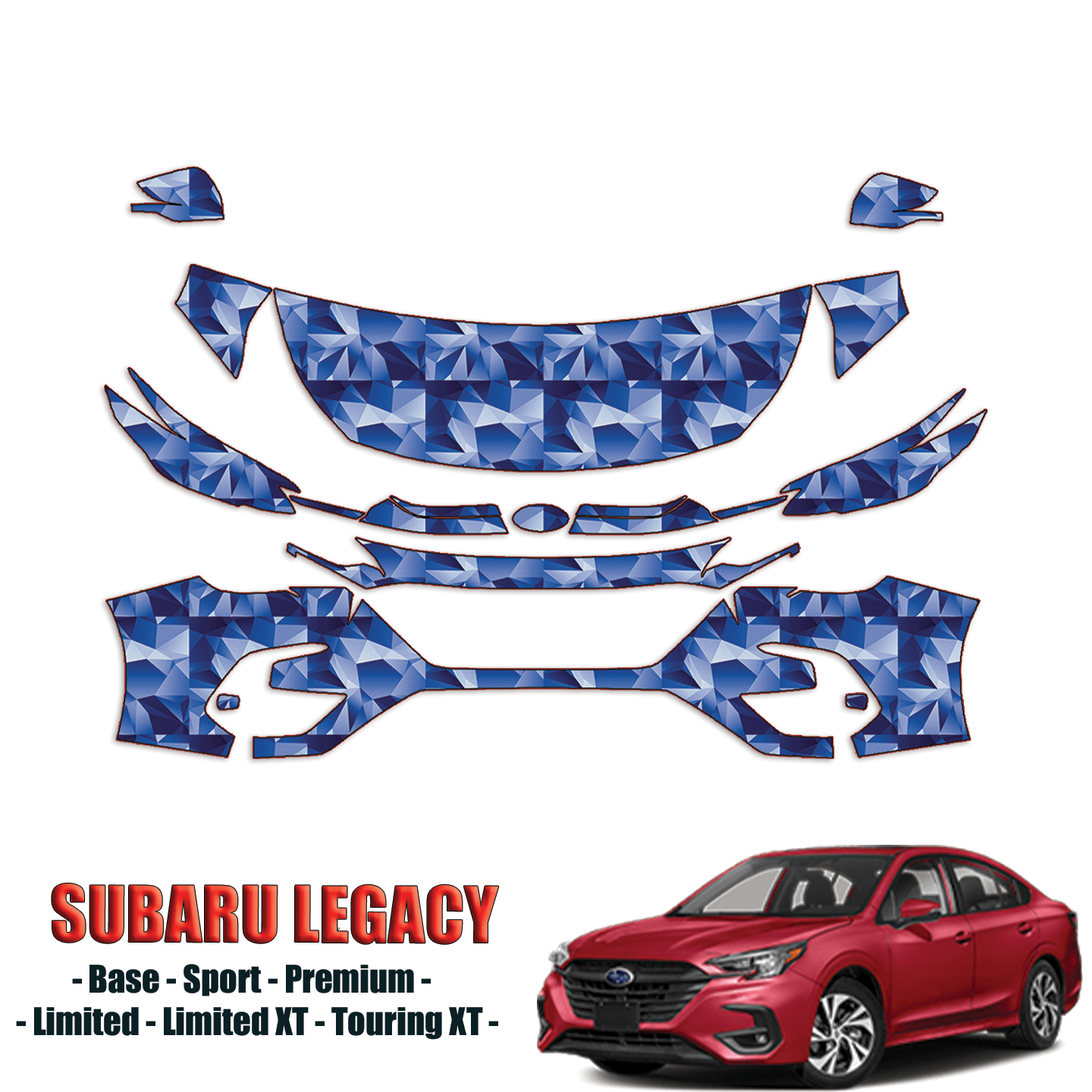 2023-2024 Subaru Legacy Precut Paint Protection PPF Kit – Partial Front