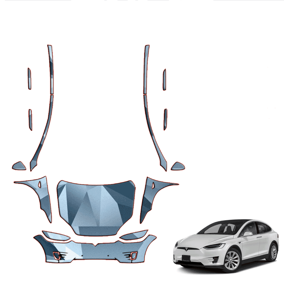2016-2021 Tesla Model X Precut Paint Protection Kit Full Front+