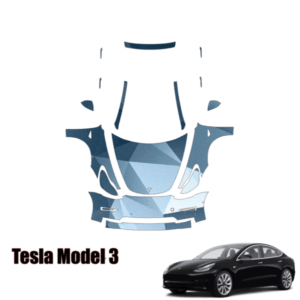 2017-2023 Tesla Model 3 Precut Paint Protection Kit PPF – Full Front