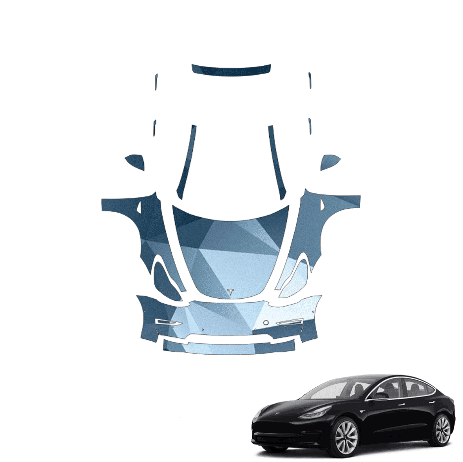 2017-2023 Tesla Model 3 Precut Paint Protection Kit PPF – Full Front