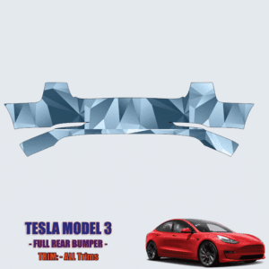 2017-2022 Tesla Model 3 Precut Paint Protection Kit-Rear Bumper