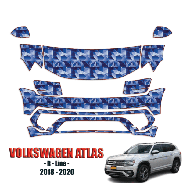 2018-2020 Volkswagen Atlas – R-Line Precut Paint Protection Kit (PPF) – Partial Front